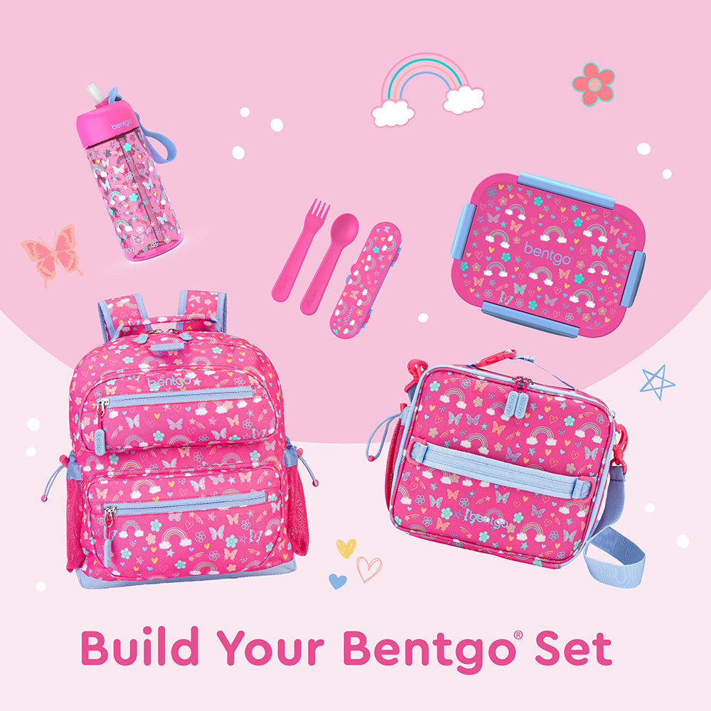Bentgo® Kids Snap & Go 2-Piece Lunch Set  - Rainbows And Butterflies | Build Your Bentgo Set