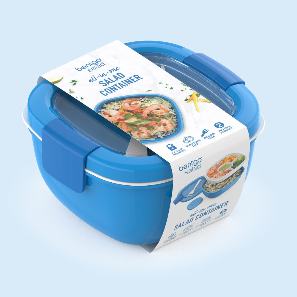 Bentgo® All-in-One Salad Container  - Blue | Packaging
