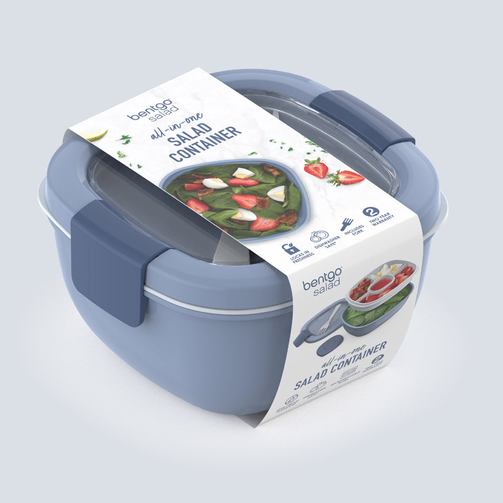 Bentgo® All-in-One Salad Container  - Slate | Packaging