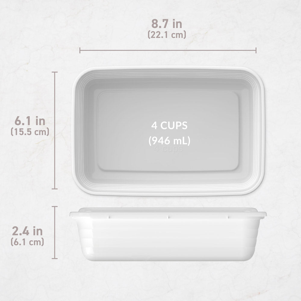Bentgo® Prep 1-Compartment Containers dimensions image