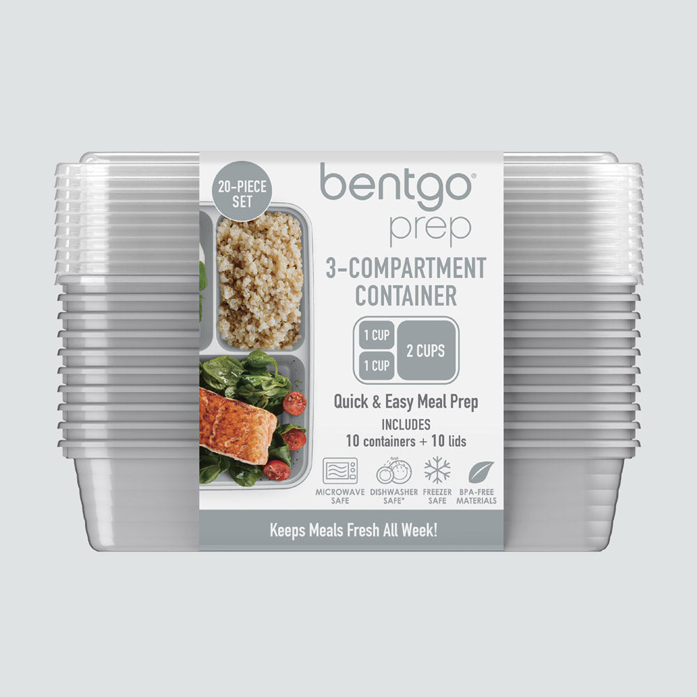 Bentgo® 3-Compartment Containers | Meal Prep Containers