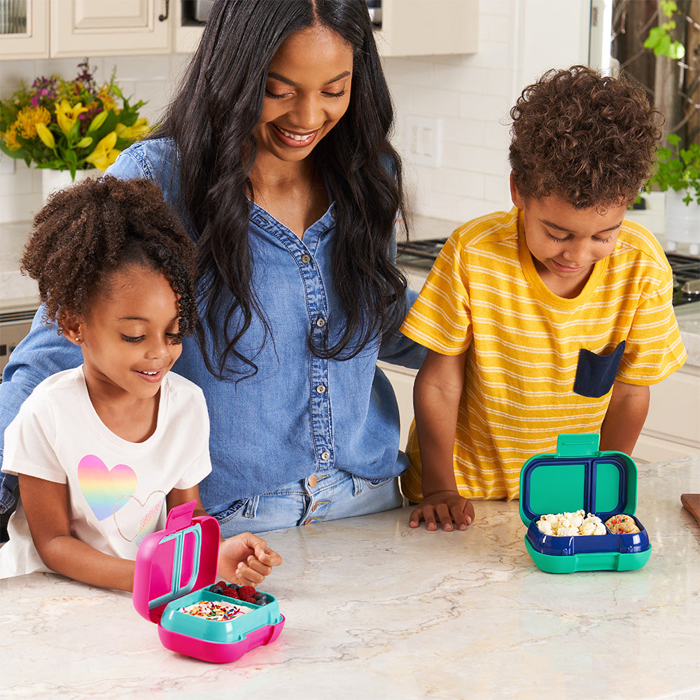 Bentgo Kids Chill Lunch & Snack Box - Green/Navy