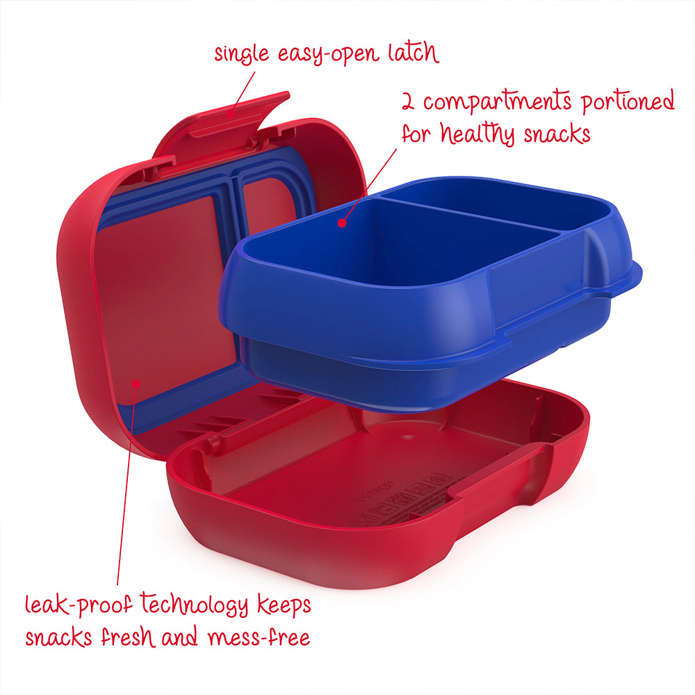 Bentgo Kids Chill Lunch & Snack Box - Red/Royal