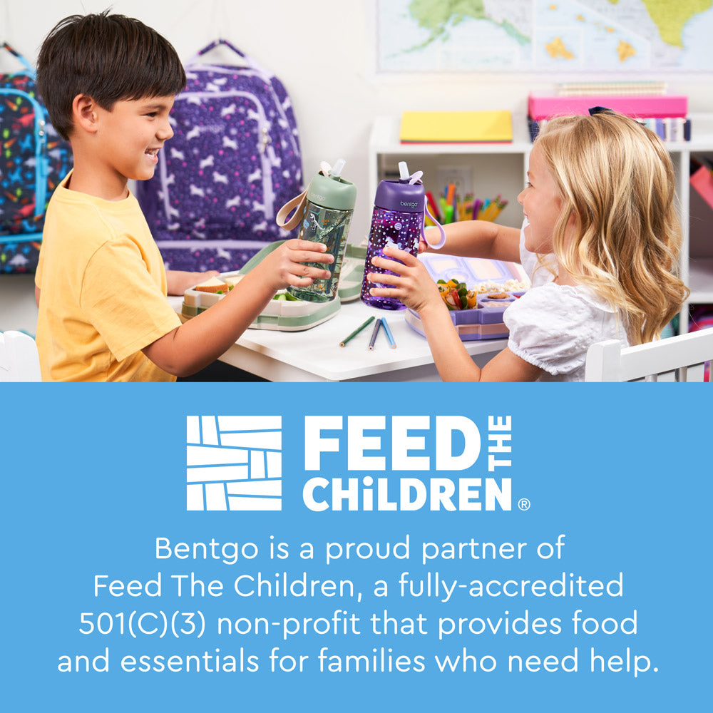 Bentgo® Kids Water Bottle 2-Pack | Rocket/Shark