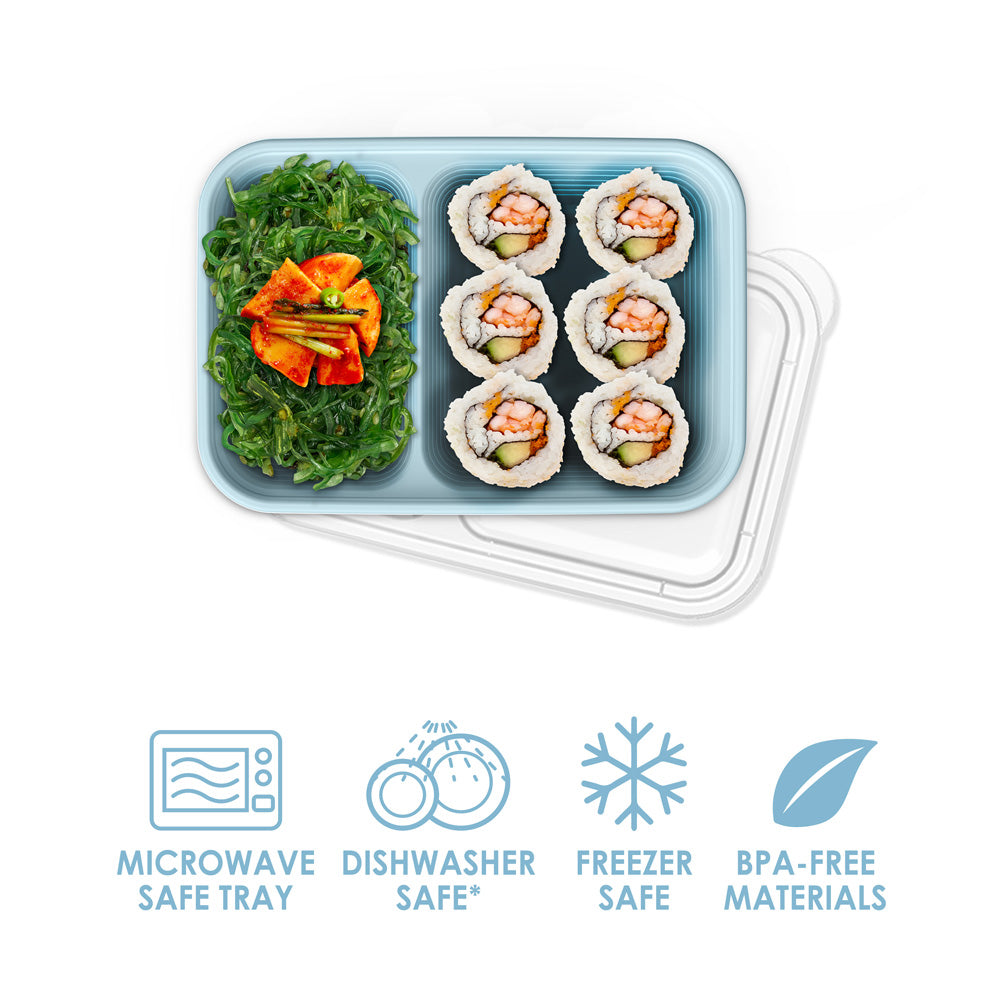 Bentgo® Prep 2-Compartment Snack Containers - Sky
